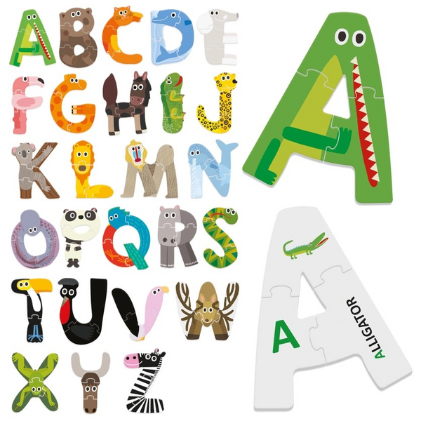 Funny Abc Educational Animal Alphabet Learning Cards