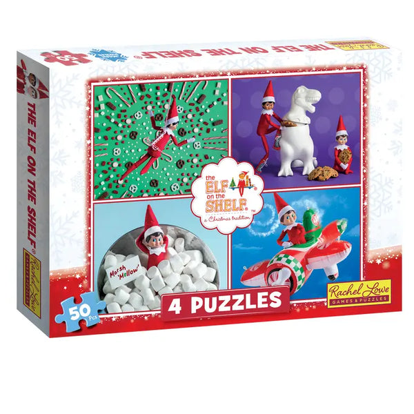 The Elf On the Shelf 50 Piece Kids Puzzles (4 pack)