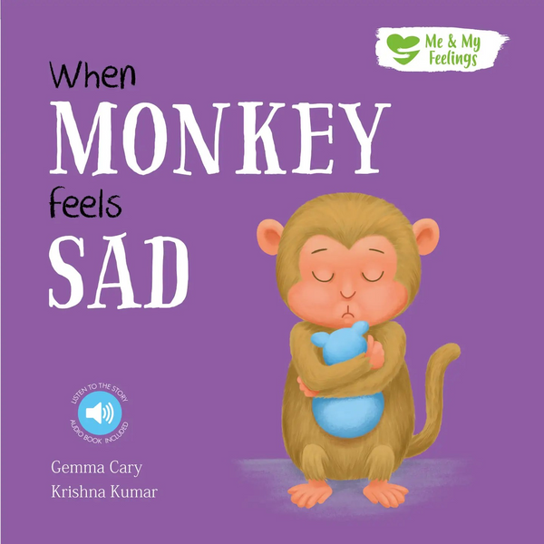 Board Book - When Monkey Feels Sad - Me and My Feelings Children's Book