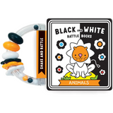 Animals - Children's Black & White Rattle Book