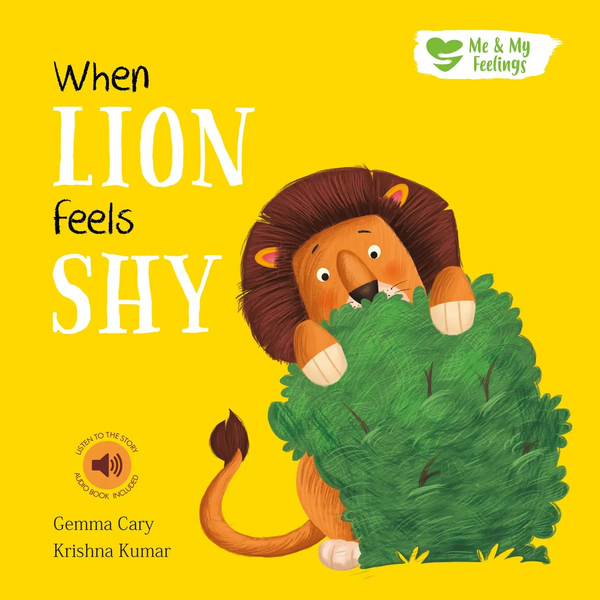 Board Book - When Lion Feels Shy - Me and My Feelings Children's Book