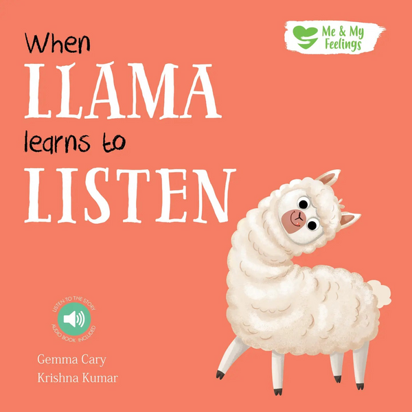 Board Book - When Llama Learns To Listen - Me and My Feelings Children's Book