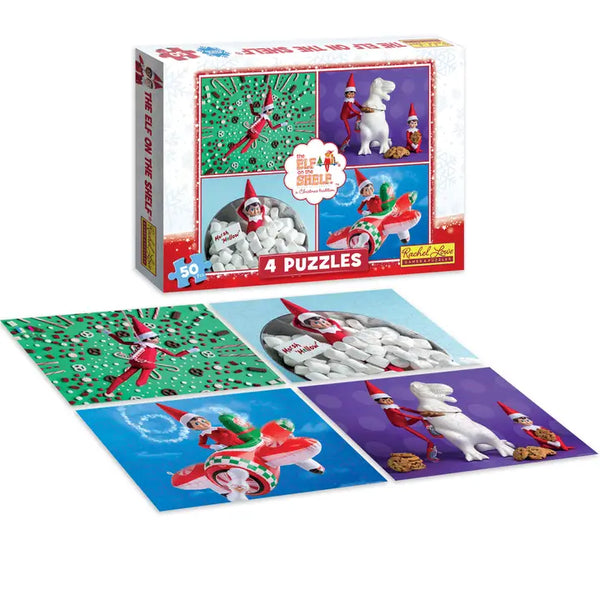 The Elf On the Shelf 50 Piece Kids Puzzles (4 pack)