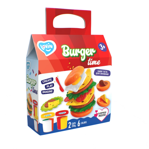 Burger Time Tm Lovin Modeling Set with Play Dough