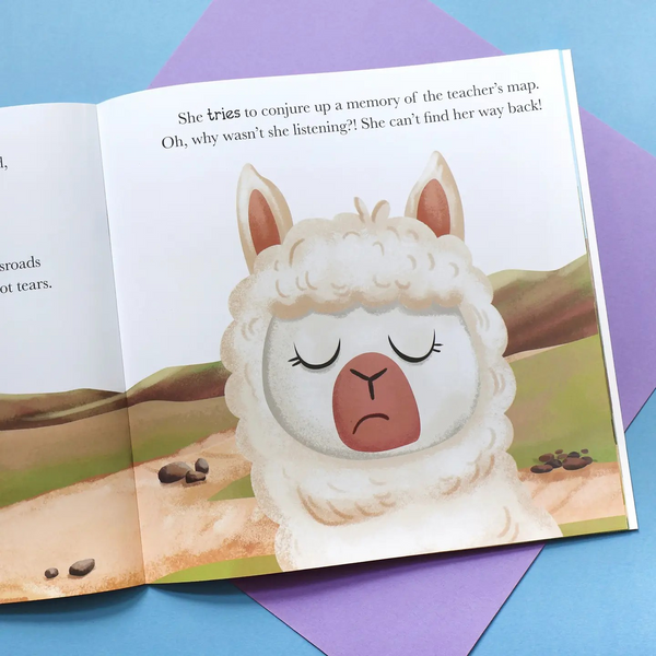 Board Book - When Llama Learns To Listen - Me and My Feelings Children's Book