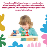4 x Mini Visual Liquid Timers Sensory
