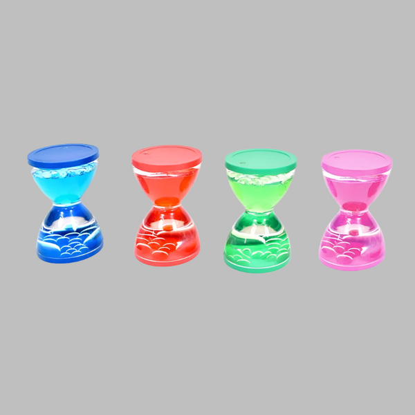 4 x Mini Visual Liquid Timers Sensory
