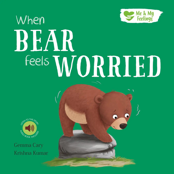 Board Book - When Bear Feels Worried - Me and My Feelings Children's Book