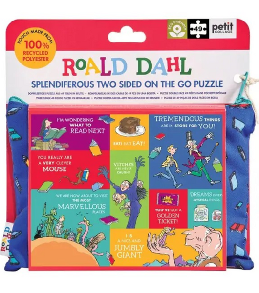 Roald Dahl Two-Sided Puzzle in Keepsake Pouch