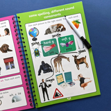 Children's Phonics Wipe Clean Book & Pen Set - Ages 5 To 6 Years