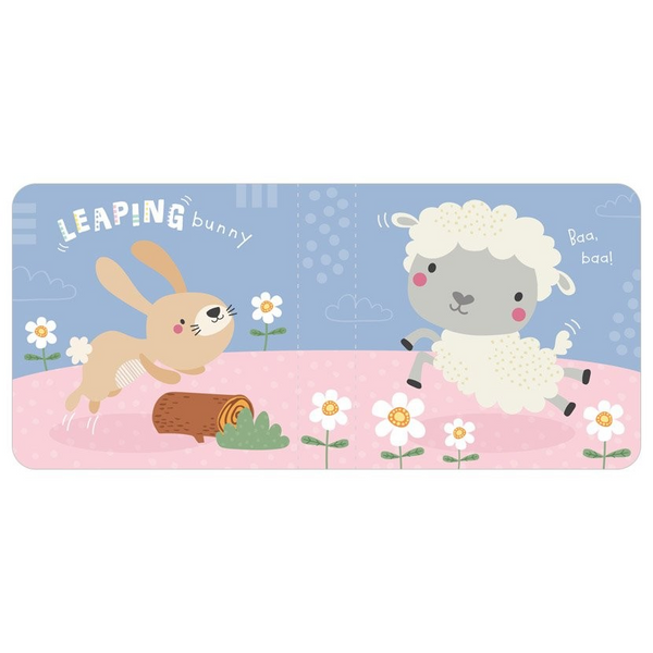 Sensory Snuggables Medium Plush Rabbit with Cloth Book