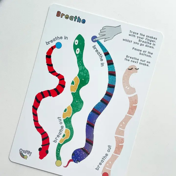 Mindful Breathing Snakes Board