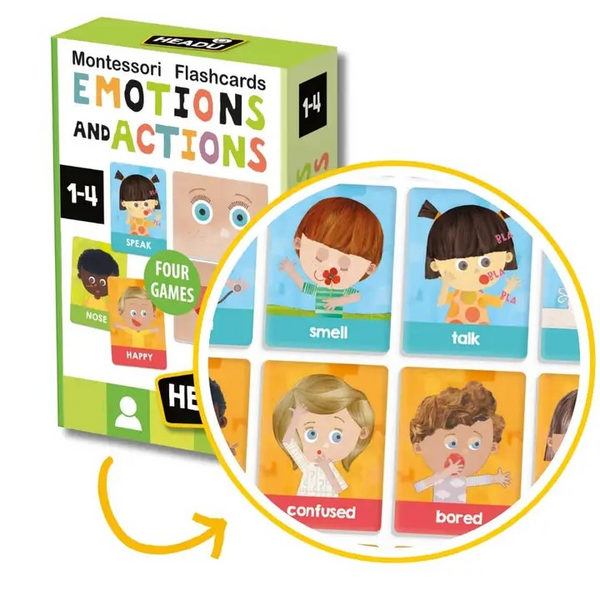 Flashcards Emotions and Actions Montessori