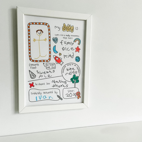 My Daddy Is… Father’S Day Activity Gift (wothout frame)