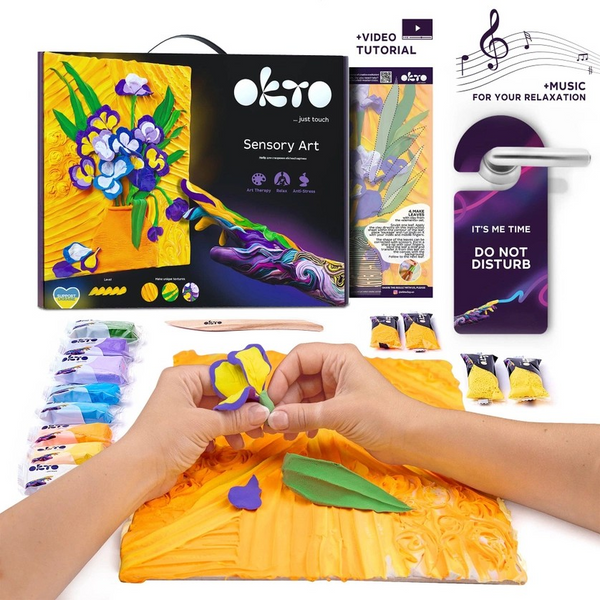 3D Sensory Art Canvas - Irises, Vincent Van Gough