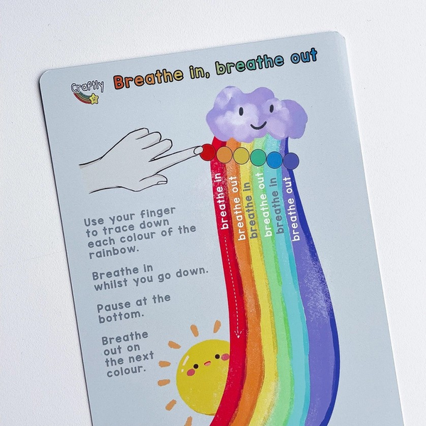 Mindful Breathing Rainbow Board
